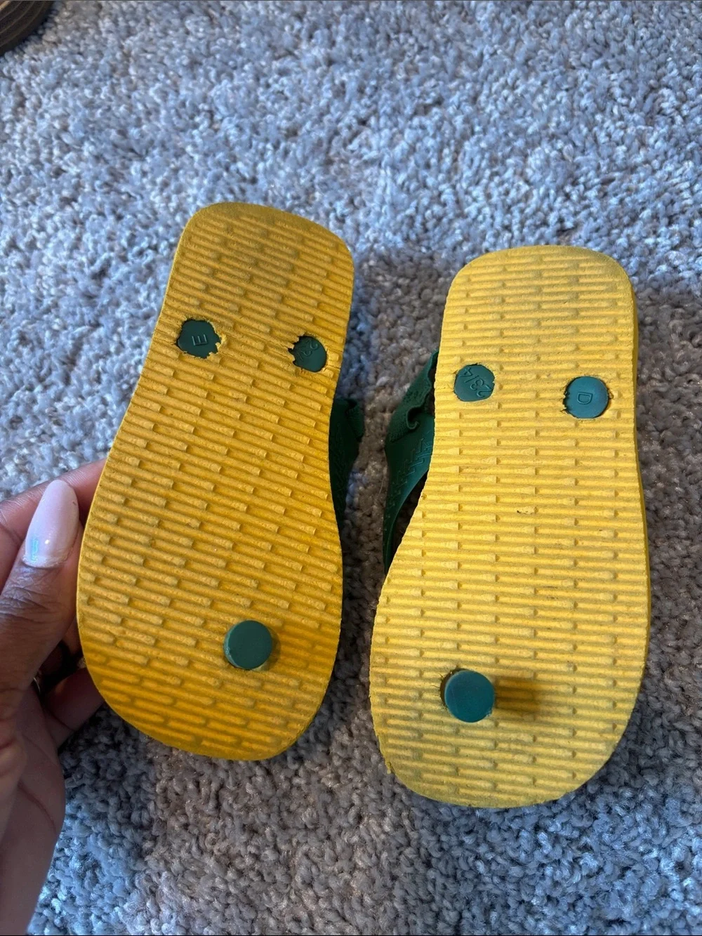 Havaianas Unisex-Child Brazil Logo Flip Flop Sandal with letter A rhinestone